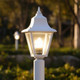 Victorian Post Top Light White Finish B22 Made In Italy Victorian Post Top Light White Finish B22 Made In Italy